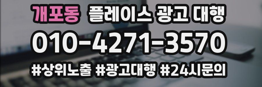 개포동 플레이스 광고 대행