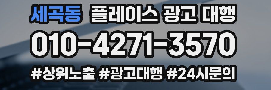 세곡동 플레이스 광고 대행