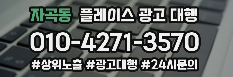 자곡동 플레이스 광고 대행