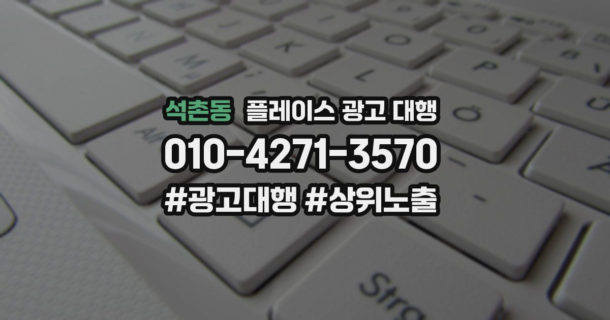 석촌동 플레이스 광고 대행