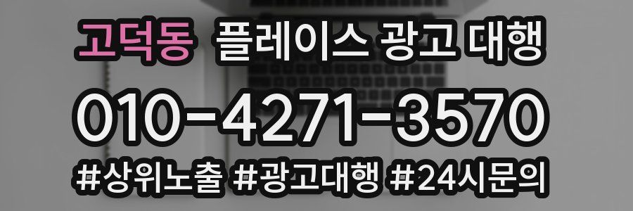 고덕동 플레이스 광고 대행