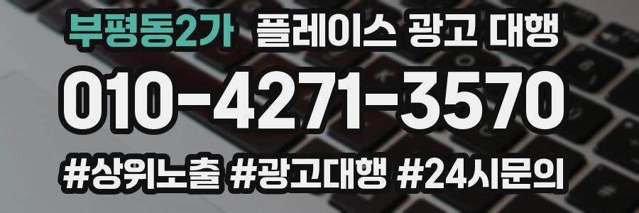 부평동2가 플레이스 광고 대행