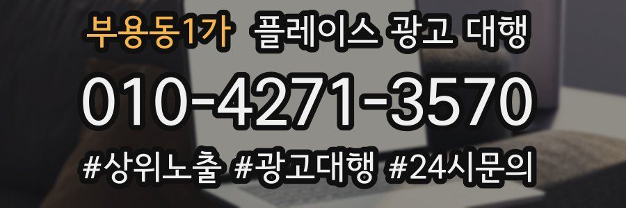 부용동1가 플레이스 광고 대행