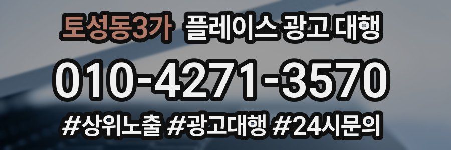 토성동3가 플레이스 광고 대행