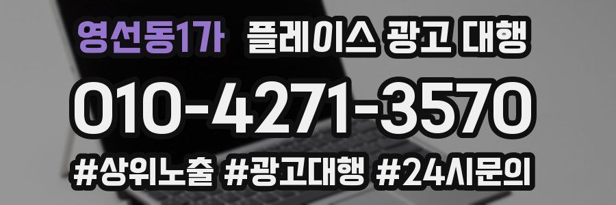 영선동1가 플레이스 광고 대행
