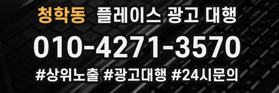 청학동 플레이스 광고 대행