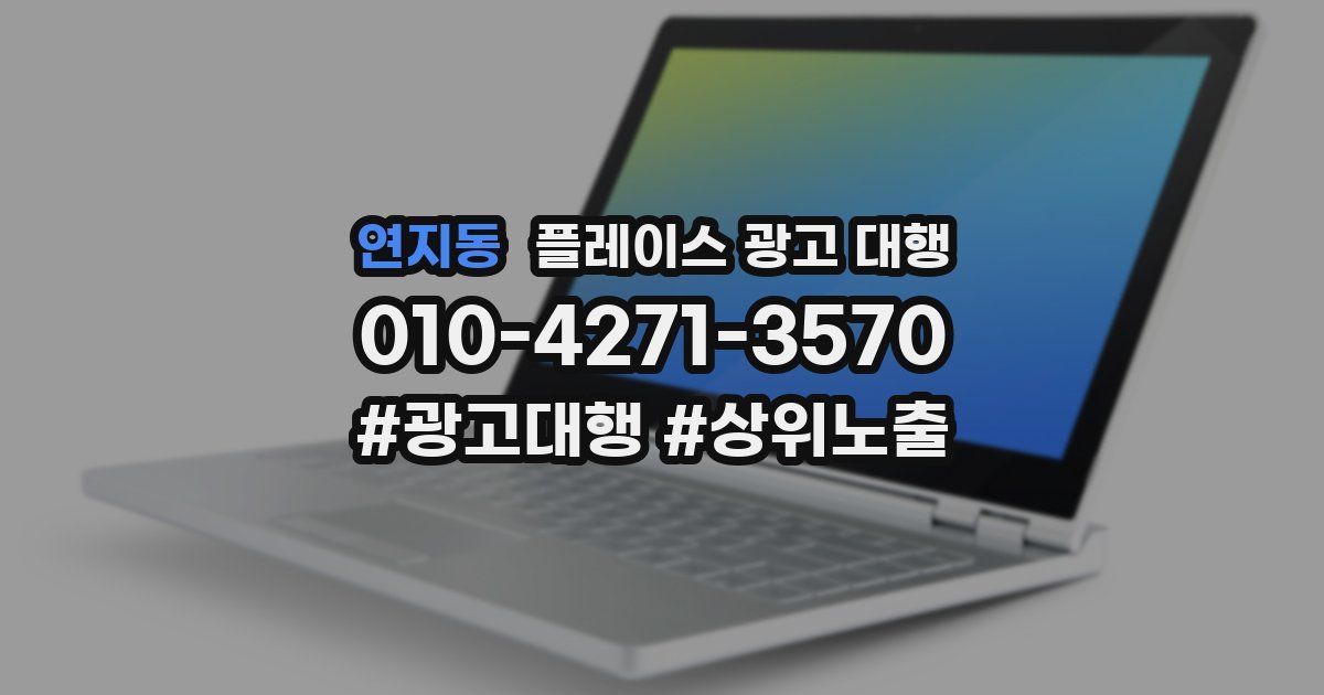 연지동 플레이스 광고 대행