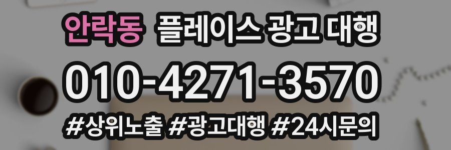 안락동 플레이스 광고 대행