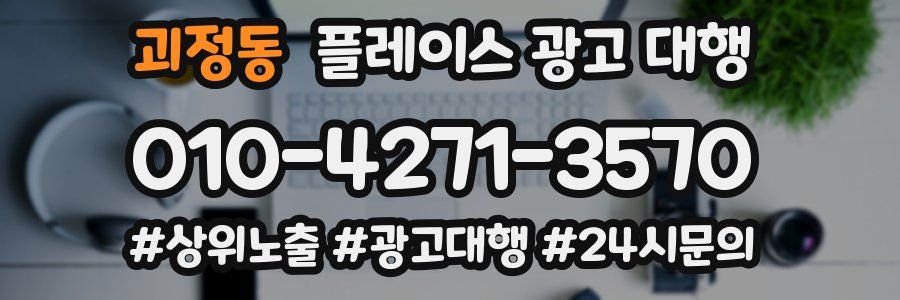 괴정동 플레이스 광고 대행