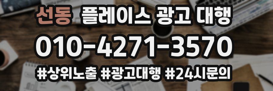 선동 플레이스 광고 대행