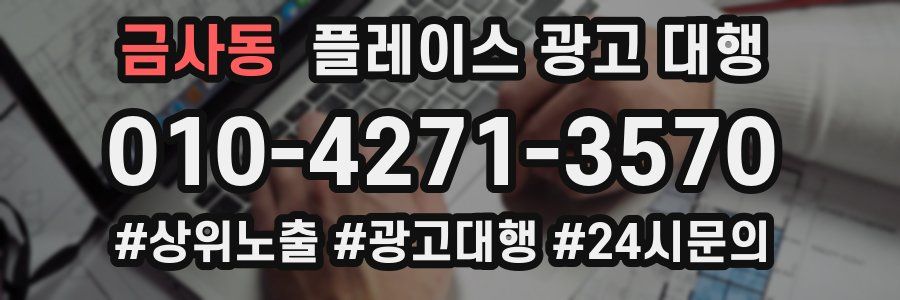 금사동 플레이스 광고 대행