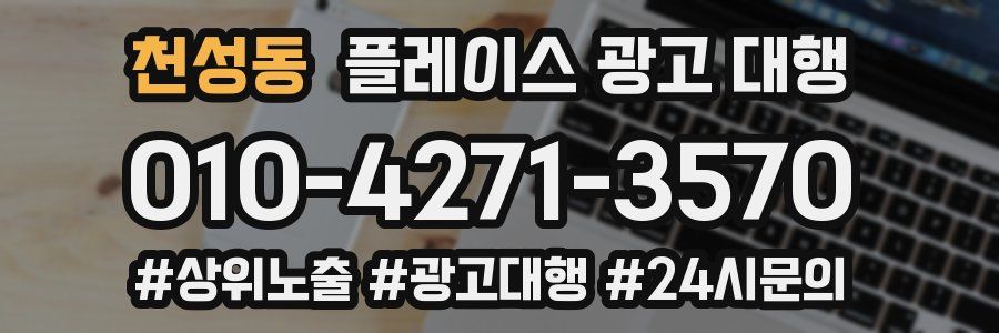 천성동 플레이스 광고 대행