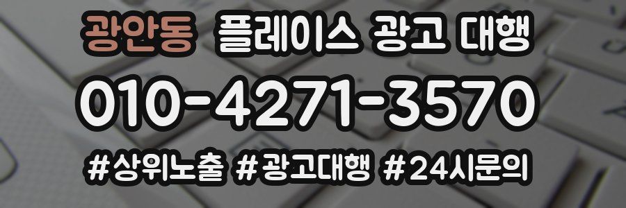 광안동 플레이스 광고 대행