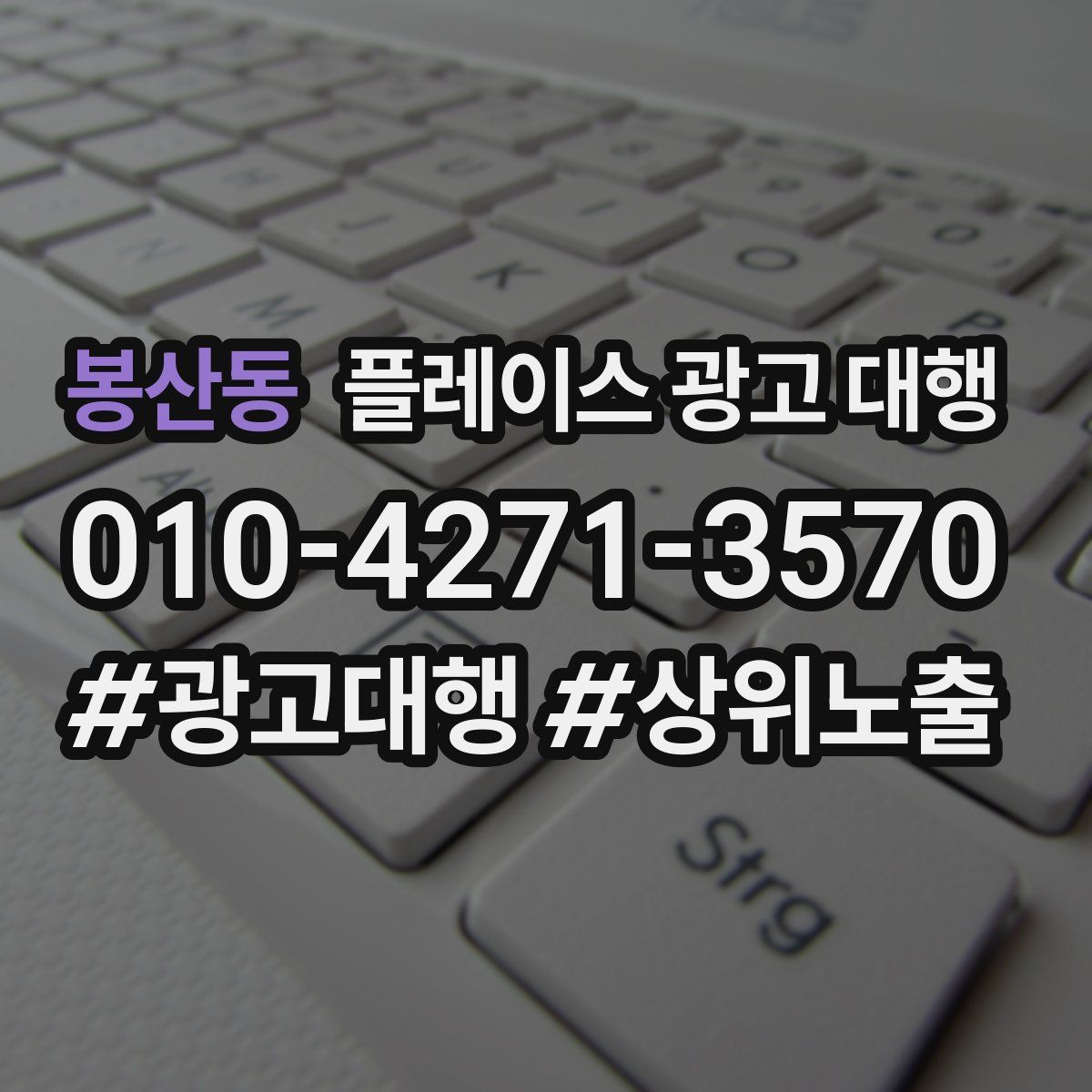 봉산동 플레이스 광고 대행