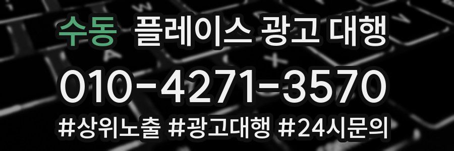 수동 플레이스 광고 대행