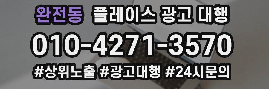 완전동 플레이스 광고 대행