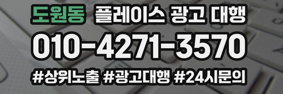 도원동 플레이스 광고 대행
