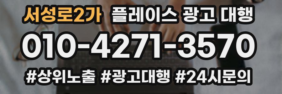 서성로2가 플레이스 광고 대행