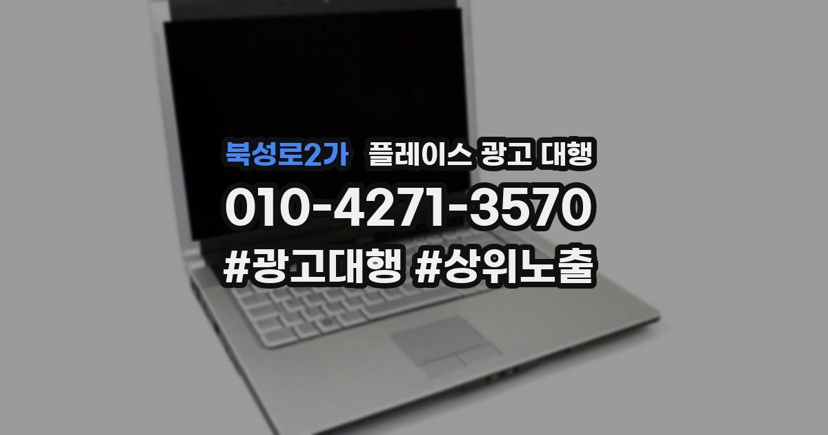 북성로2가 플레이스 광고 대행