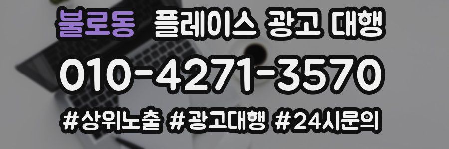 불로동 플레이스 광고 대행
