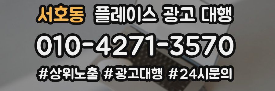 서호동 플레이스 광고 대행