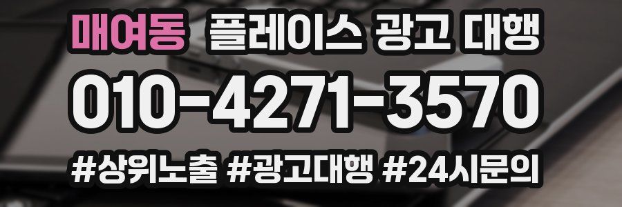 매여동 플레이스 광고 대행