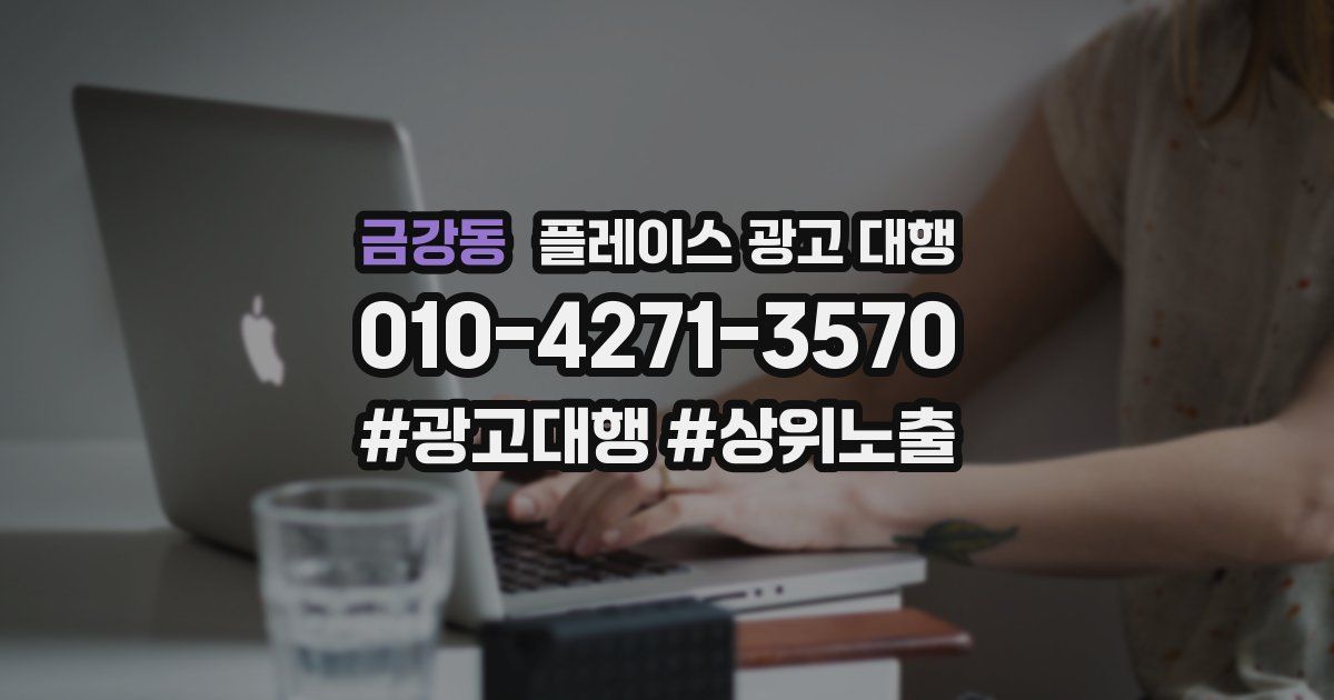 금강동 플레이스 광고 대행