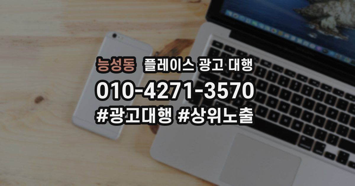 능성동 플레이스 광고 대행