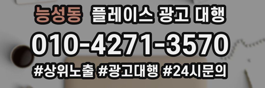 능성동 플레이스 광고 대행