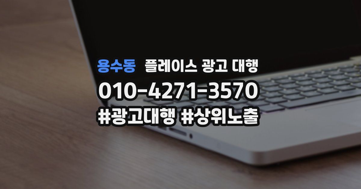 용수동 플레이스 광고 대행