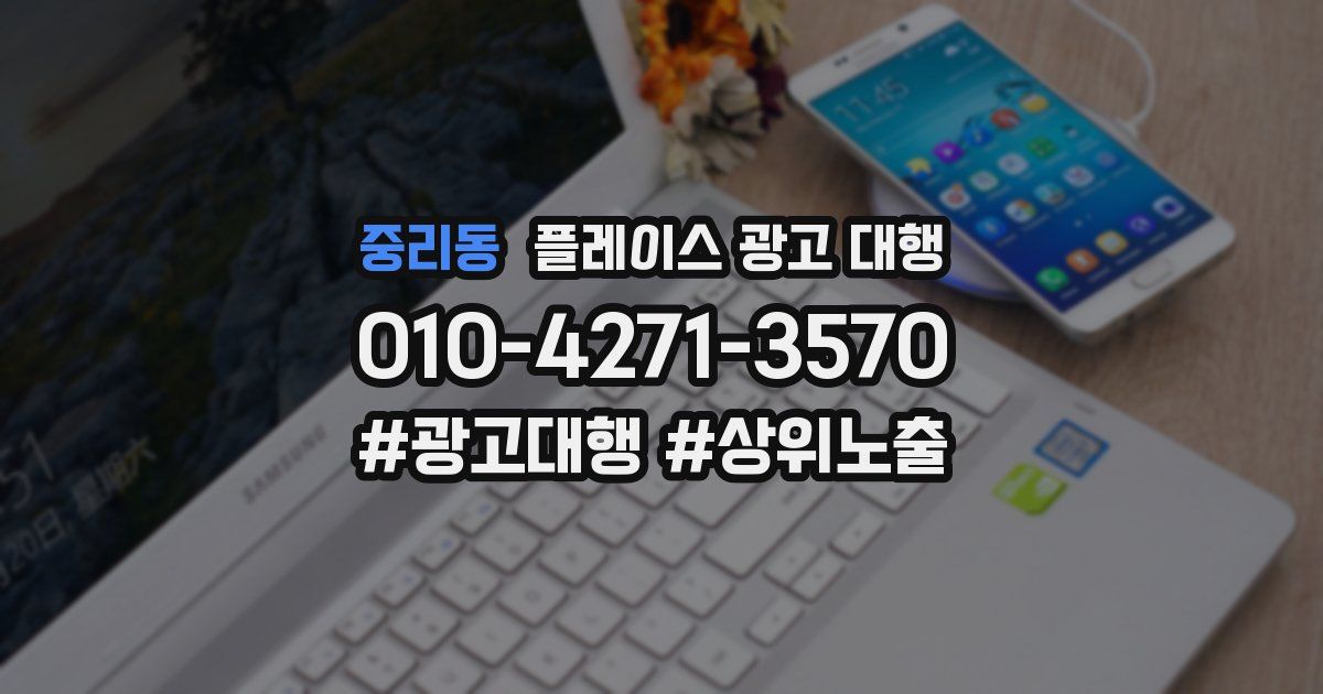 중리동 플레이스 광고 대행