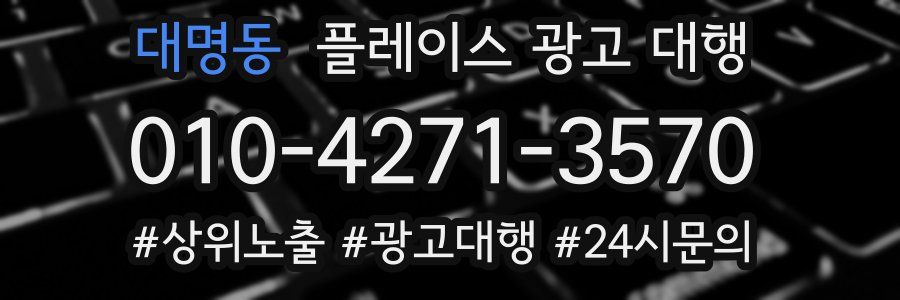 대명동 플레이스 광고 대행