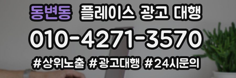동변동 플레이스 광고 대행