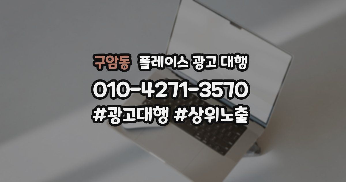 구암동 플레이스 광고 대행