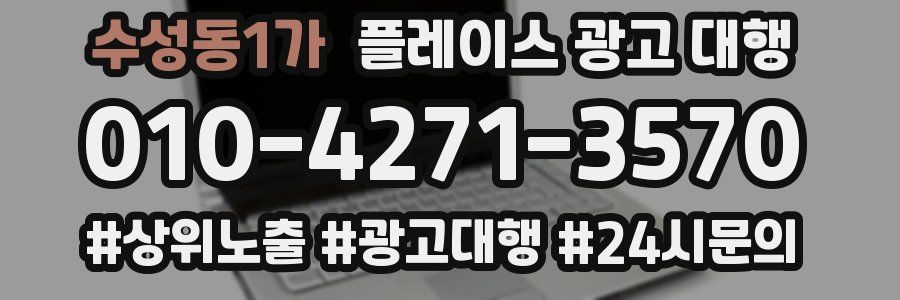 수성동1가 플레이스 광고 대행