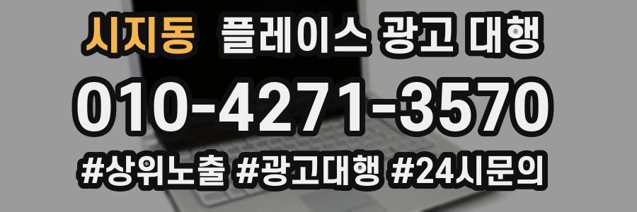 시지동 플레이스 광고 대행