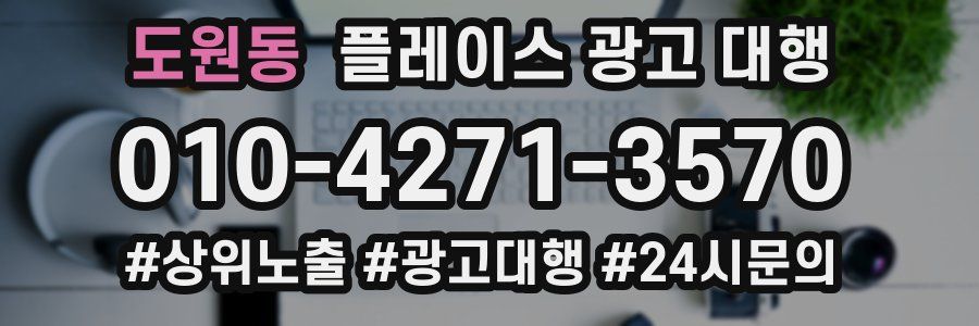 도원동 플레이스 광고 대행