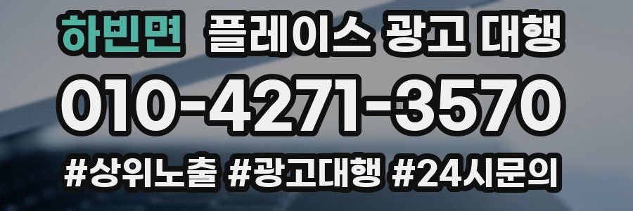 하빈면 플레이스 광고 대행