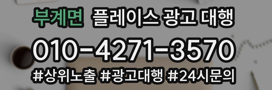 부계면 플레이스 광고 대행