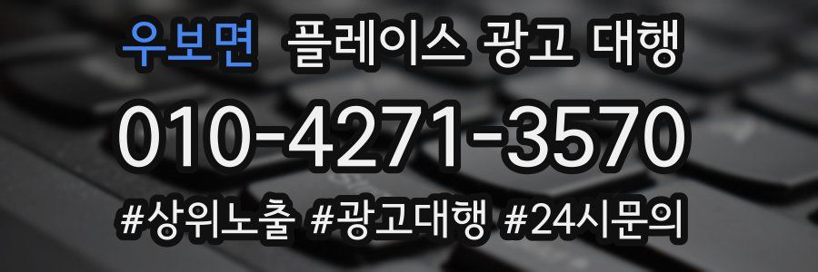 우보면 플레이스 광고 대행