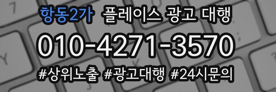 항동2가 플레이스 광고 대행