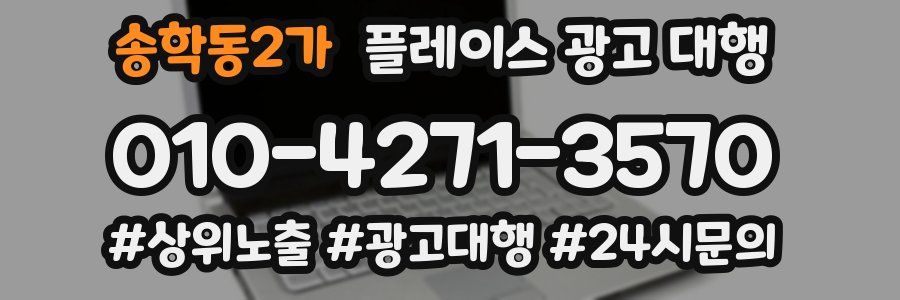 송학동2가 플레이스 광고 대행