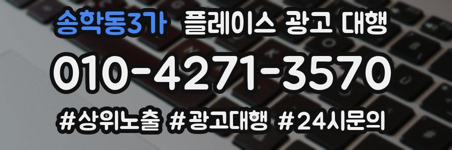 송학동3가 플레이스 광고 대행