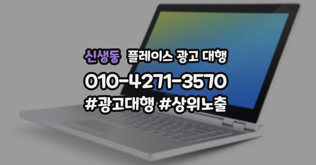 신생동 플레이스 광고 대행