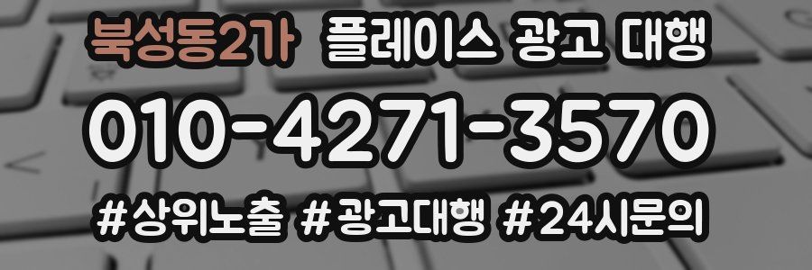 북성동2가 플레이스 광고 대행