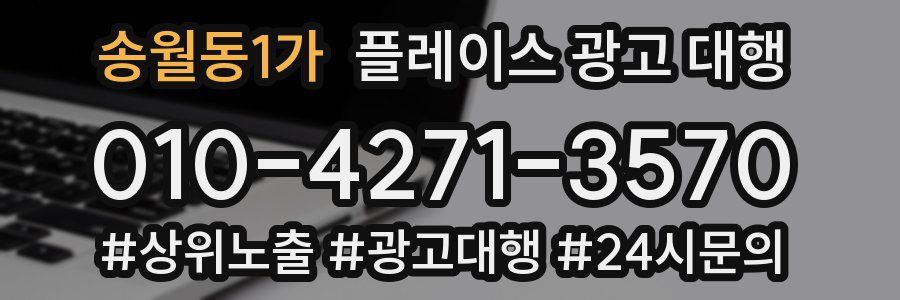 송월동1가 플레이스 광고 대행