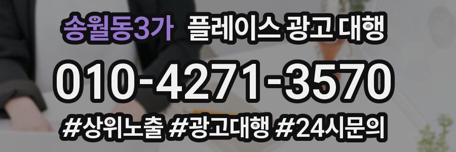 송월동3가 플레이스 광고 대행