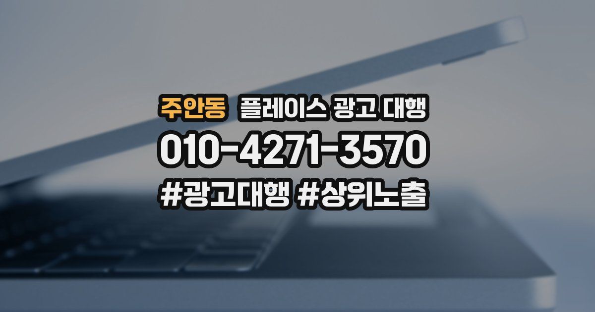 주안동 플레이스 광고 대행