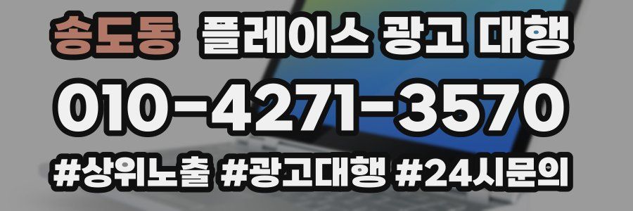 송도동 플레이스 광고 대행