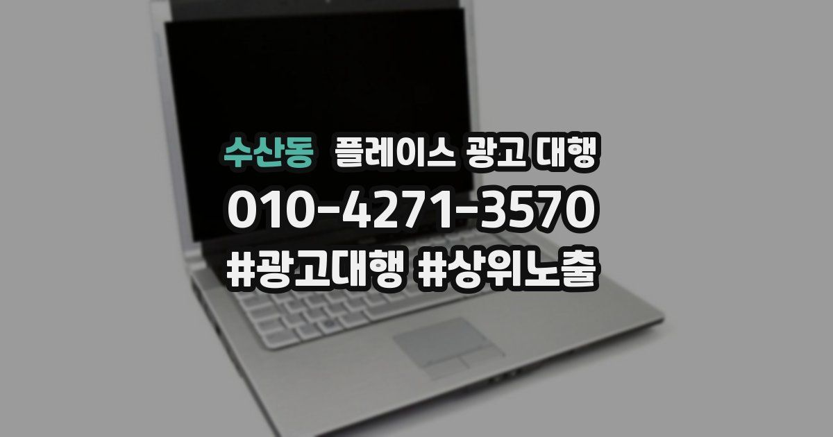 수산동 플레이스 광고 대행